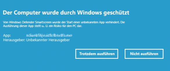 Windows 10: Der Computer wurde durch Windows geschützt - Tech-Aktuell