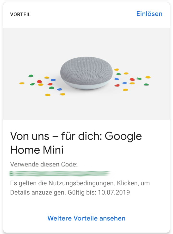 Google One Google verschenkt Google Home an ausgewählte Kunden