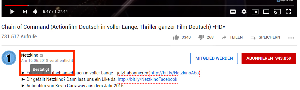 Voller actionfilme in kostenlos anschauen deutsch auf länge YouTube: Filme