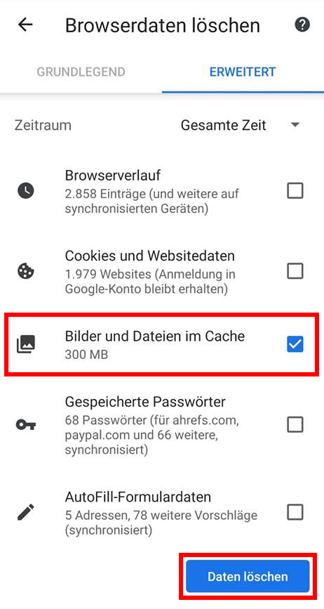 google-chrome-app-cache-loeschen