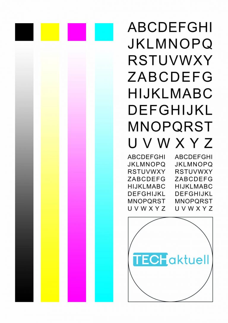 Die Testseite Konnte Nicht Gedruckt Werden Falscher Parameter Drucker-Testseite für Tintenstrahldrucker – Druckertest - Tech-Aktuell
