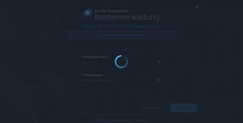 Thunderbird E-Mail-Konto hinzufügen geht nicht – was tun
